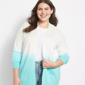 Size 14/16 Lane Bryant Ombre cardigan